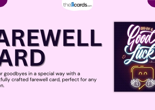 Virtual Farewell Card Connecting Hearts from Afar